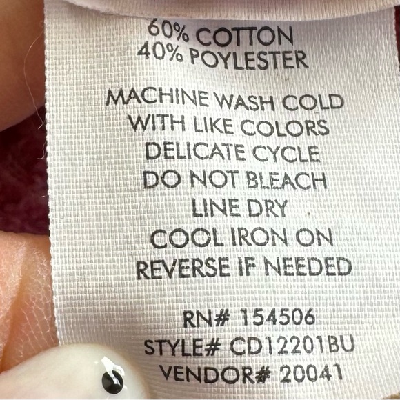 Buckle Faded Red Waffle Knit Jacket Shacket Button Up L S - Picture 7 of 10